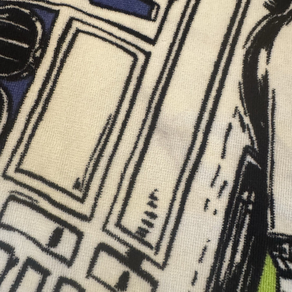 Vintage Star Wars Beach Towel 1996 George Lucas R2-D2 C-3PO Science Fiction 90's - Picture 5 of 10